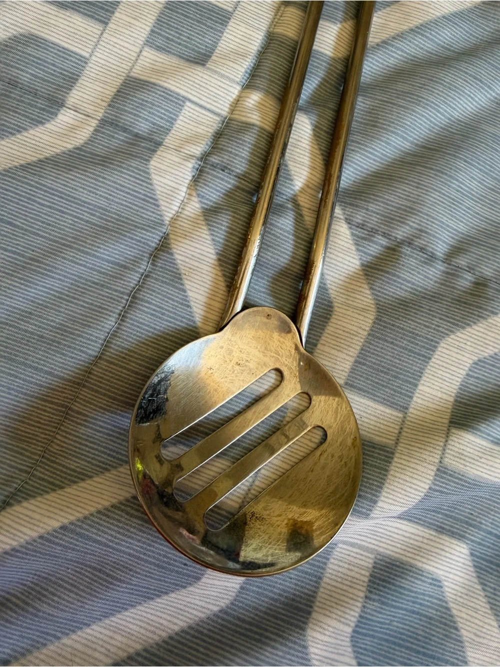 Küchenprofi 18/10 Stainless Steel Slotted Spoon Skimmer Long Handle Germany